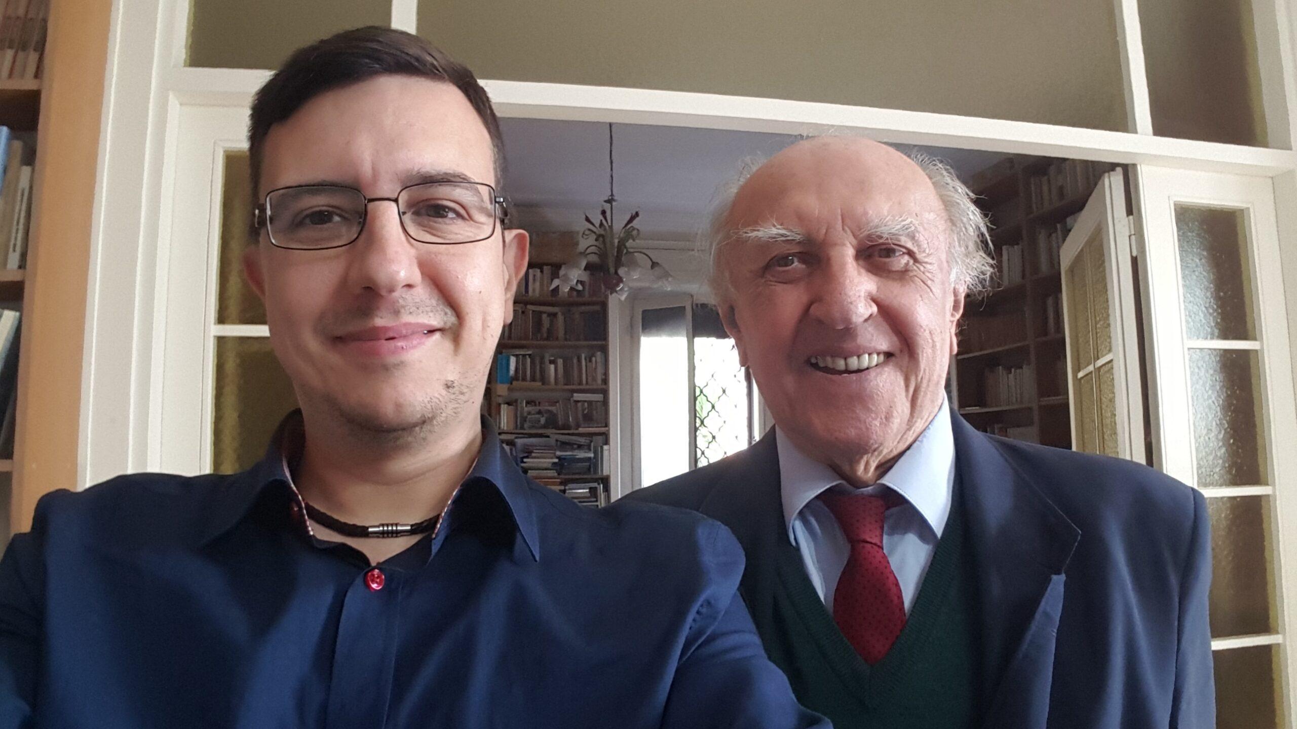 Roberto Di Molfetta Con Franco Ferrarotti